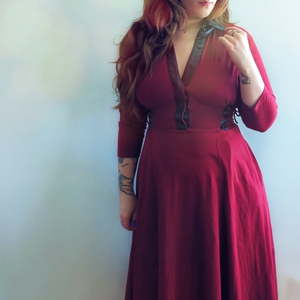 Classic, but Edgy Corset Dress